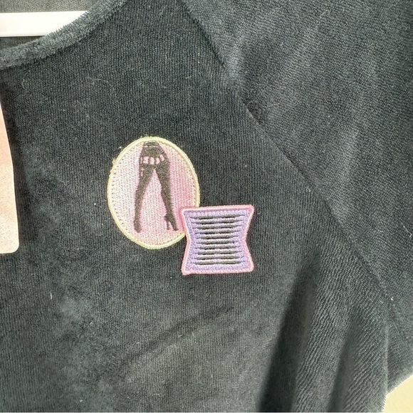 Savage X Fenty 70s Ruched Terry Thong Teddy Bodysuit Black Size XL NWT - Picture 6 of 12